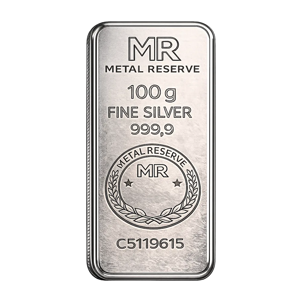 100 g Silberbarren 999